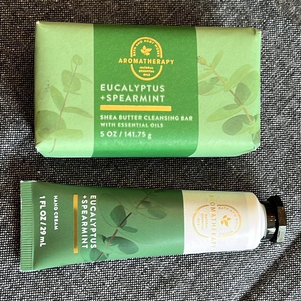 Bath and Body Works Eucalyptus Spearmint Shea Butter Cleansing Bar Set